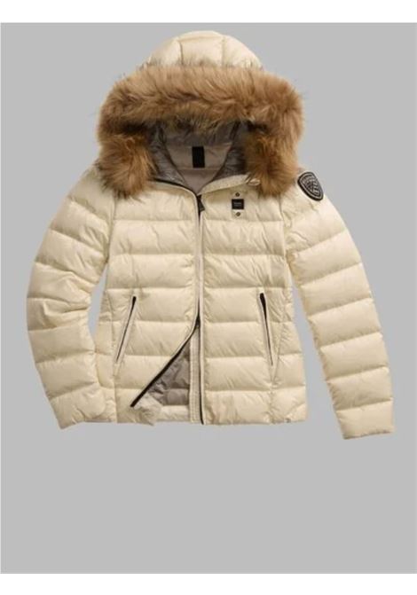 PIUMINO TRAPUNTATO CON CAPPUCCIO DII PELLICCIA BLAUER | Giubbino | 25WBLDC03099 006047907GG